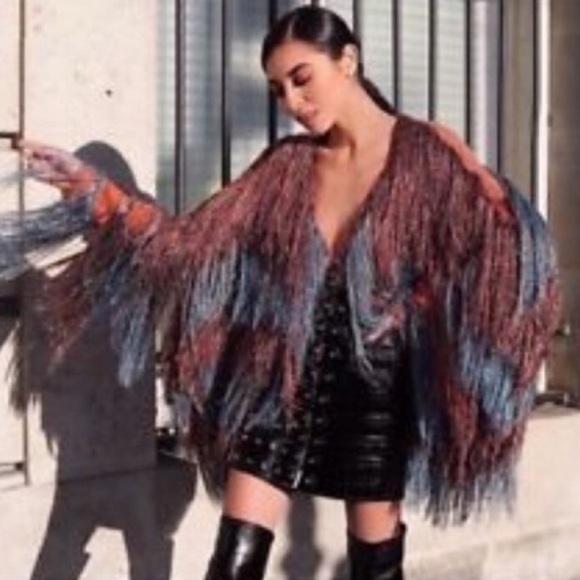 Zara metallic fringe cardigan 😍 - Picture 3 of 6